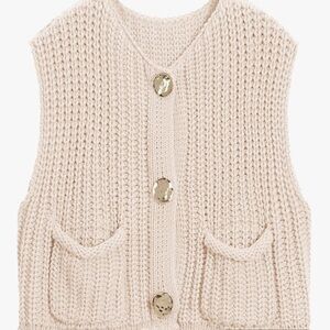 Chunky Knit Sweater Vest